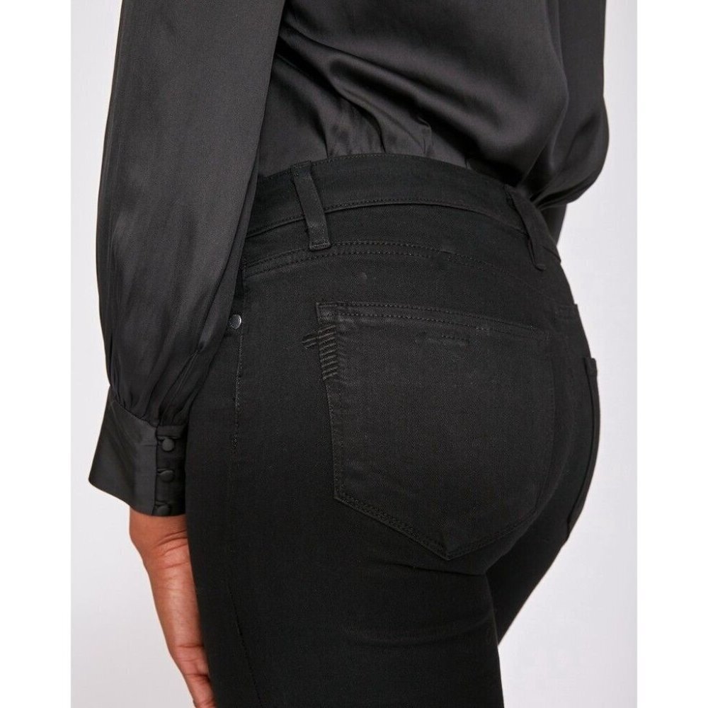 Paige Verdugo Ultra Skinny Jeans size 29 casual 5 pocket black 31" x 30.5" - Picture 3 of 12
